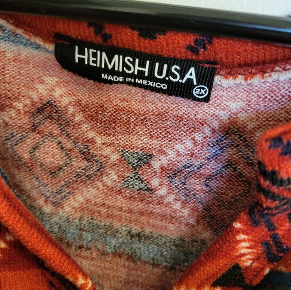 NWOT Geometric Print Baby Doll Top - Picture 3 of 6